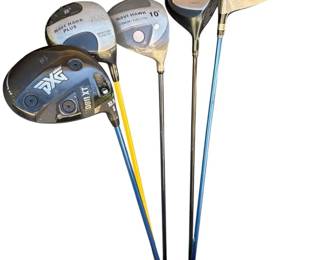 Five Assorted Drivers and Woods