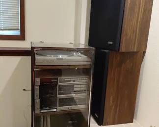 Nostalgic Fisher Home Audio Record Player And More