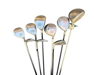 Assorted Nickent golf clubs