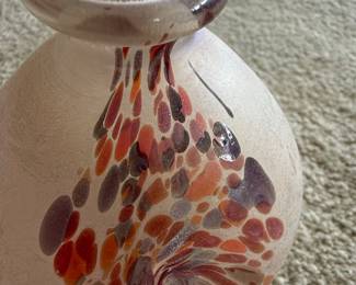 Art Glass Perfume Bottle with Stopper