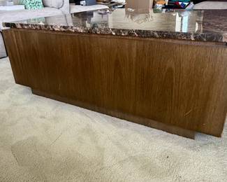 Dark Emperador Marble Top Coffee Table