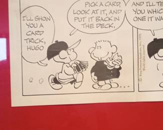 Hugo "Card Trick" Comic Strip by Bud Blake