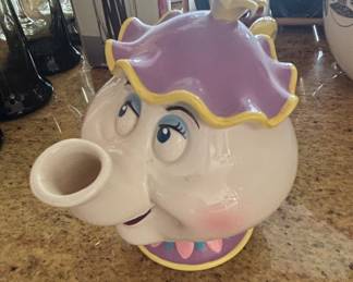 Schmid Mrs. Potts Teapot Coin Bank