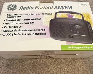 GE Portable AM/FM Radio 7-2664B