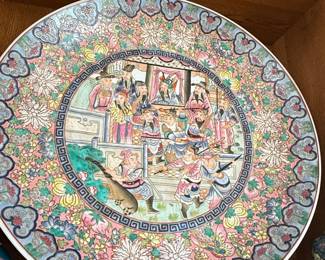 Chinese Export Famille Rose Medallion Porcelain Plate