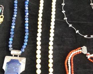 Assorted Lapis Lazuli, Pearl, and Gemstone Jewelry Collection