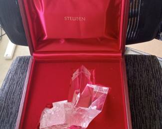 Steuben "Prism" Crystal Sculpture by David Dowler