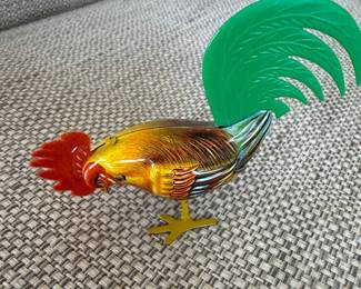 Tin Lithographed Wind-Up "Rudy the Rooster" Toy