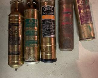 Brass fire extinguishers