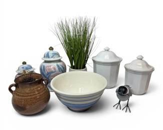 Decorative Floral Cookie Jars And More