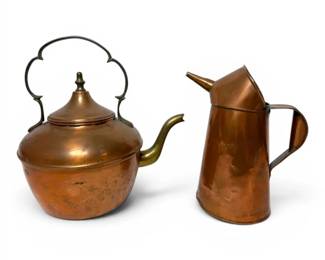 Copper Tea Kettle  Pitcher