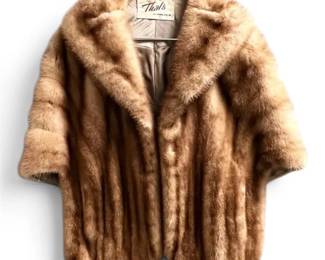 Vintage Thals Light Brown Mink Stole