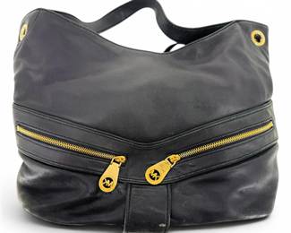Michael Kors Jamesport Black Leather Purse