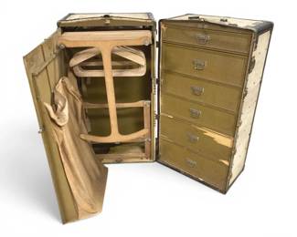 Antique Bankhardt Steamer Trunk