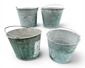 Oval  Round Galvanized Steel Buckets