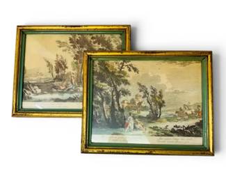 Italian Landscape Prints by Giuseppe Zais