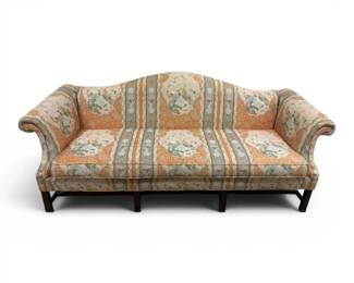 Orange Peacock Sofa