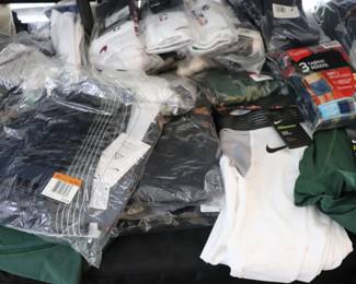Tons of NBA Nike clothes.