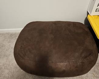Oversized Brown Ottoman