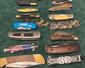 Knife collection, case knife