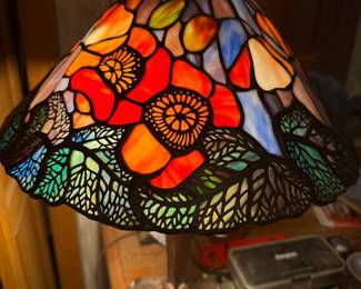 Working, beautiful floral Tiffany lamp