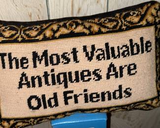 Embroidered pillow