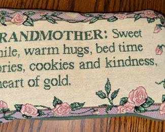 Embroidered pillow