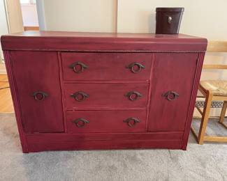 Solidly built sideboard.