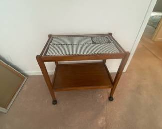 Salton Hotable Hotray Mayfair Two Tier Heated Serving Cart -Vintage 1960's- $150- 27 long, 17 deep, 26 tall 