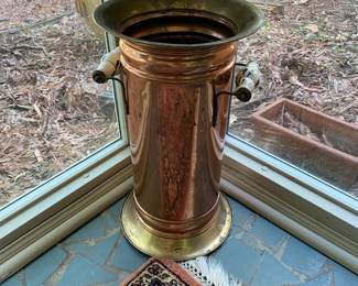 Copper Umbrella Stand / $150- 17 inches tall, 9 1/2 inches round