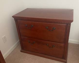 Wood File Cabinet-$40- 34 wide, 29 tall, 19 deep