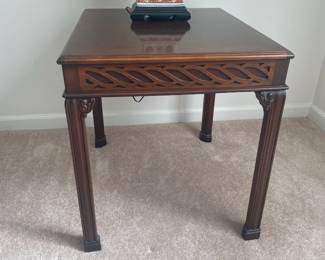 Set of 2- Chippendale Style End Tables by Salem House $400/set-  26 wide, 22 deep, 24 tall