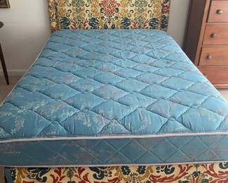 Full Custom Upholstered Bed and Mattress-$150