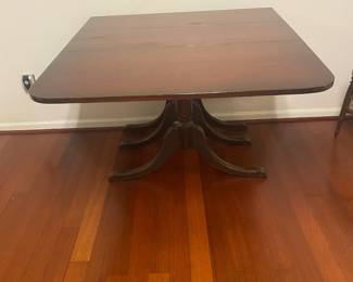 -$250 - Antique 1920’s Drop Leaf Table with 3 Leaves - Duncan Phyfe Style - measurements as pictured - 60 long,  41 wide , 29 tall, each leaf is 10 inches wide - if sides all down it’s 25 inches wide 