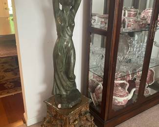 1966 “Dancing Woman” Statue by Austjn Products- $150- has a small flaw on her foot as shown in pics -45 inches tall 