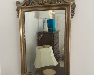 La Barge Hollywood Regency Giltwood Mirror- $300/  47 tall, 29 wide 