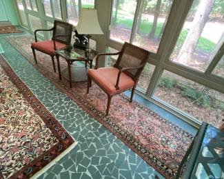Antique Persian Sarouk Runner -$425- 218 inches long, 30 inches wide