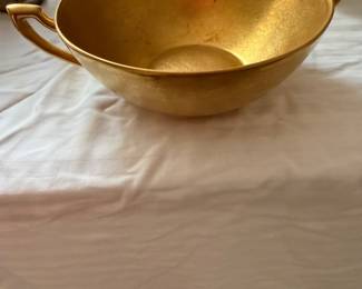 Pickard Porcelain Antique Bouillon Bowls 24K Gold Encrusted Rose and Daisy Pattern- $15