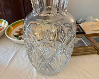 Vintage crystal mikasa vase- $45-20- inches tall -