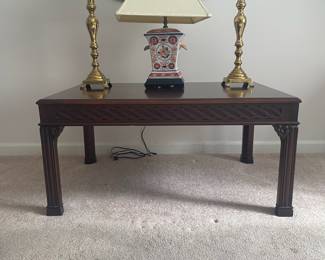 Chippendale Style Coffee Table by Salem Square -$250- 38 wide, 26 deep, 19 tall