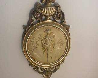 Syroco Plaques- set of 2- $60 for both -  14 tall, 7 1/2 wide 