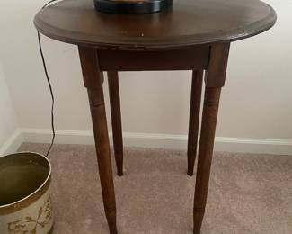 Antique Round Side Table- $50- 29 tall, 24 wide 