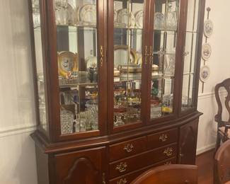 Stanley China Cabinet -$200–82 tall, 66 wide -15 deep - 
