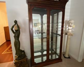 America of Martinsville Curio Cabinet - $150/ 88 tall, 43 wide, 15 deep
