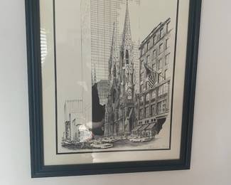 St. Patrick’s Cathedral Drawing by Sandra Fikenberg -$100- 25x20  