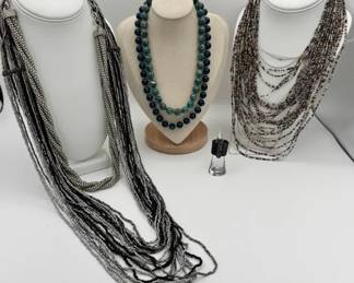 Cookie Lee Beaded Necklace  Vintage Necklaces