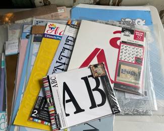 Mystery Lot Of Large Stencils  Templates
