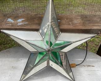 Stained Glass  Mirror LightUp Star