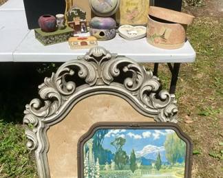 HandPainted and Decorative Cottage Whimsy including Frames and Boxes