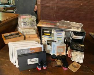 Artist Stamps and Ink Stamp Pads